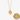 Gold-tone disc pendant necklace engraved with a rose and a name, with a clear stone charm and an engraving close-up