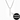 Silver square prism necklace with DON'T LET THE HARD DAYS WIN engraved on the front, plus front and back text close-up