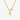 Gold-tone custom engraved heart toggle necklace with pavé heart accent