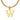 Dije de inicial W en tono dorado con cadena de serpiente, primer plano
