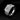 Men's adjustable silver-tone ring with a large cubic zirconia center stone on a black background