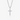 silver-tone cross pendant necklace with clear cubic zirconia stones on a rope chain