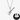 Silver-tone guitar pendant necklace engraved with Love You on a box chain, with a close-up of the engraved text